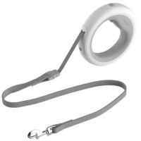 Автоматический поводок рулетка Xiaomi Moestar UFO Retractable Leash 2 Plus с фонариком для собак 5 м до 30кг, браслет на руку с блокиратором длины