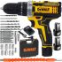 Дриль шуруповерт акумуляторний DeWALT DCF680Z2FA (12V, 2AH) повний комплект з набором інструментів Деволт з насадками і бітами (28 од.) в кейсі