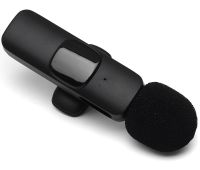 Петличный двойной микрофон Wireless Microphone K15 петличка с прищепкой на одежду 2 микрофона Type-C Lightning с шумоподавлением для блогера K-15