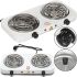 Desktop two-burner electric stove Hot Plate Electric Cooking JX-2020B spiral stove for 2 burners 5 modes 2000W with thermostat indicator