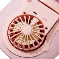 Бейсбольная кепка с вентилятором Fan RS-75 Розовая, солнцезащитная, охлаждающая бейсболка с обдувом, USB зарядкой, аккумулятором на солнечной батарее
