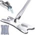 X-Type Self-cleaning Mop with Replaceable Microfiber Nozzles for Wet Cleaning, 360 Degree Rotating Butterfly Mop