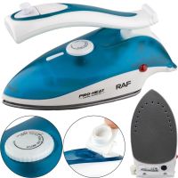 Складной ручной утюг RAF R.1259B 800W с регулятором температуры и резервуаром для воды, Паровой утюг отпариватель Раф с керамической подошвой