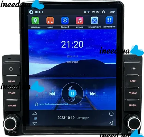 Автомагнітола CML-PLAY Pioneer 9580A 2Din 2DIN 1GB/16GB з сенсорним екраном 9.5" дюймів, Магнітола Android 2Дин GPS Wi-Fi Bluetooth USB в машину
