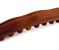 Деревянный массажер для тела Wood Therapy Massage XL-900 ручной акупунктурный валик, скребок Гуаша для снятия боли в мышцах 20 массажных точек 58 см