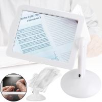 Настольная лупа на штативе Reading Brighter Viewer LK2303-91 3х увеличительное стекло со светодиодной LED подсветкой на подставке для чтения Белое
