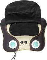 Массажная подушка Massage Pillow HT-8802 роликовый массажер для спины и шеи с подогревом, режимом магнитотерапии и подсветкой 3 режима работы от сети        