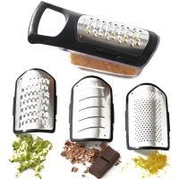 Набор терок Soft Touch Container Grater Set 4 в 1 ручная овощерезка, мультислайсер для нарезки овощей и фруктов со сменными насадками и контейнером