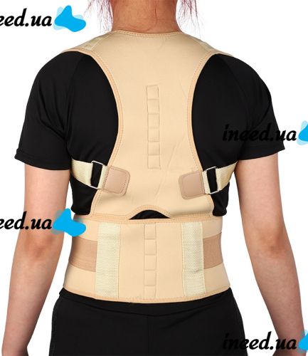 Magnetic Fixing Posture Corrector Spime Performance Pro Man L XL Orthopedic Corset Bandage for Slouching and Back Alignment with 12 Magnets