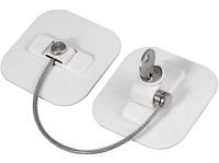 Блокировщик окон с ключом Child Safety Lock AND-93 детский замок безопасности, защита на мебель, шкаф, холодильник, блокиратор с тросом для детей