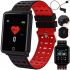 Розумні наручні смарт годинник Smart Bracelet F5 Black водонепроникний Bluetooth крокомір, фітнес трекер з бездротовою зарядкою IOS Android чорні