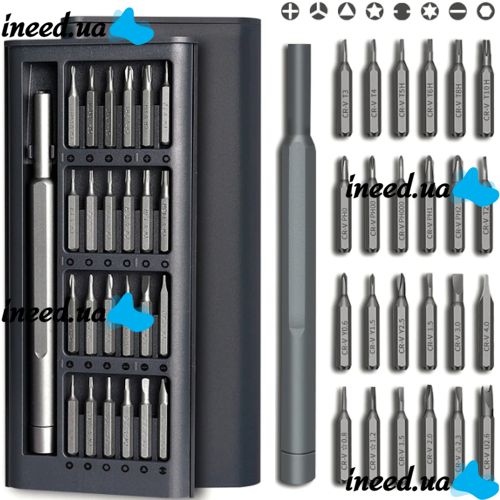 Набор отверток 25 в 1 Phillips Torx Hex Precision DIY с кейсом магнитные биты отвертки для ремонта телефонов мини-чехол набор инструментов отвертка