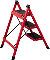 Складная стремянка на 3 ступени Mastar 3 Step Ladders до 150 кг раскладная трехступенчатая односторонняя лестница с антискользящим покрытием 84х40 см