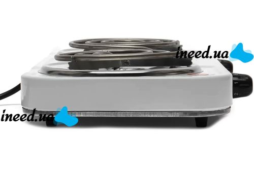 Настольная двухконфорочная электроплита Hot Plate Electric Cooking JX-2020B спиральная плита на 2 конфорки 5 режимов 2000W с термостатом индикатором