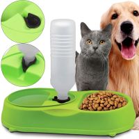 Миска для собак и котов Pet Feeder с поилкой 2 в 1, автоматическая пластиковая кормушка для домашних животных c дозатором, диспенсером для воды