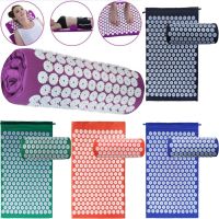 Ортопедический акупунктурный массажный коврик Acupressure Mat для спины, головы, шеи, ног, стоп, аппликатор Кузнецова для игольчатого массажа тела
