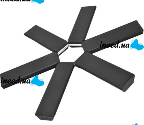 Кухонная подставка под горячее Folding Pot Mat антипригарная термостойкая складная подставка, нескользящий коврик для посуды на кухню 19*19 см