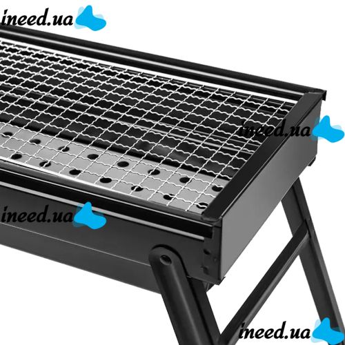 Складной BBQ гриль 60 см Mensory Babale Portable Barbecue Grill TL-603 портативный угольный, дровяной мангал, переносной барбекю с сеткой, 60см