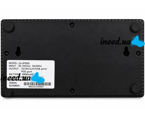 Источник бесперебойного питания UPS Andowl Q-UP900 для Wi-Fi роутера 5V 9V 12V Power Bank 8800mAh бесперебойник 18W для модема коммутаторов и камер