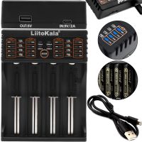 Зарядное устройство для аккумуляторов LiitoKala Lii-402 универсальная зарядка для батареек 18650 на 4 аккумулятора c режимом Power Bank от USB