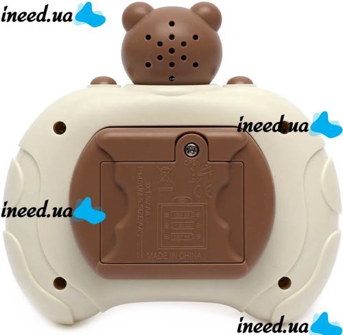 Детская игрушка головоломка Pop It Baby Bear интерактивная электронная приставка антистресс поп ит для снятия стресса на батарейках от 3-х лет