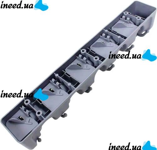 Настенный держатель для швабры и щеток Broom Holder mh-05 держатель-органайзер на 5 отсеков и 6 крючков органайзер фиксатор для инвентаря Серый