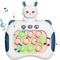 Детская игрушка головоломка Quick Pop It Baby Bunny интерактивная электронная приставка антистресс поп ит для снятия стресса на батарейках от 3-х лет