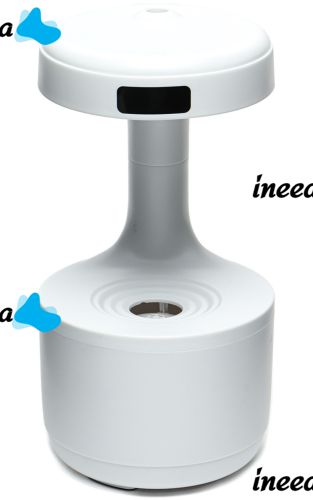 Anti Gravity Humidifier 800ml Portable Drip Mini Diffuser with Reverse Flow and Backlight White