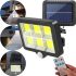 Подвесной уличный фонарь Solar light BK-128-6 COB на солнечной батарее с датчиком движения и пультом ДУ, водонепроницаемый настенный светильник