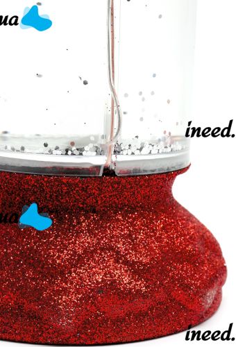 Ночник свеча Romantic Candle H-86 декоративная масляная свечка со снегом и блестками, светильник со светодиодной LED подсветкой на батарейках RGB