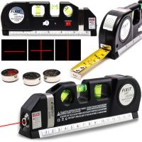 Лазерный жидкостный уровень Fixit Laser Levelpro 3 строительная лазерная линейка 2,5 метра прибор нивелир со встроенной рулеткой на батарейках
