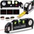 Лазерный жидкостный уровень Fixit Laser Levelpro 3 строительная лазерная линейка 2,5 метра прибор нивелир со встроенной рулеткой на батарейках