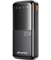 Портативное зарядное устройство Power Bank Awei P13K 20000mah 22.5W 2 USB TYPE-C с быстрой зарядкой и индикатором, внешний аккумулятор повербанк
