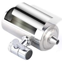 Проточный фильтр насадка на кран из нержавеющей стали Water Purifier ZSF-080 для очистки воды, Водяной фильтр для воды под кран 687-1 Серебристый