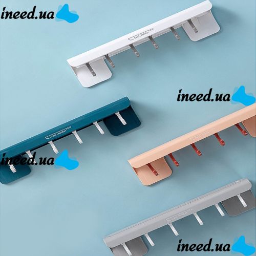 Многофункциональный навесной самоклеящийся держатель Tool Holder для кухонных ножей с крючками, Настенная подставка для столовых приборов на кухню