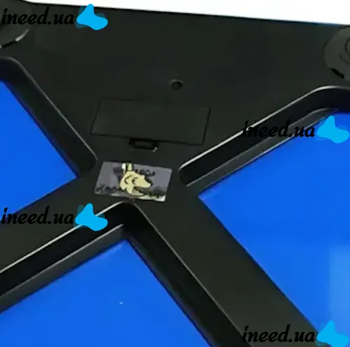Електронні підлогові ваги Domotec MS-1604 до 180 Кг, Квадратні скляні ваги з Led дисплеєм для зважування Домотек до 180кг Сині