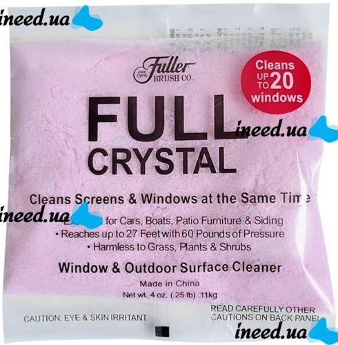 Универсальный нано распылитель для кристальной чистки и мойки окон Full Crystal 1л спрей стеклоочиститель с концентратом, средство для стекол