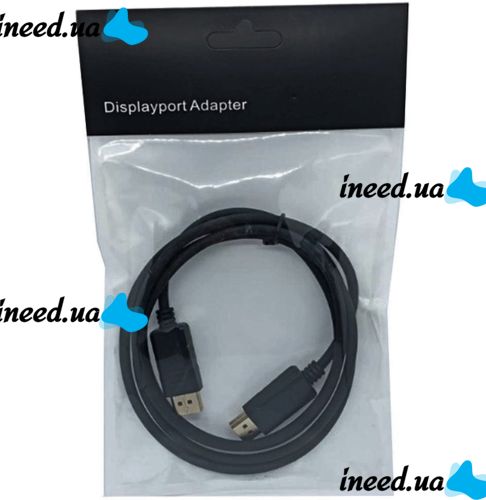 Видео кабель DisplayPort на DisplayPort 1.8 м универсальный переходник, соединительный кабель для передачи видеосигнала на телевизор 95506