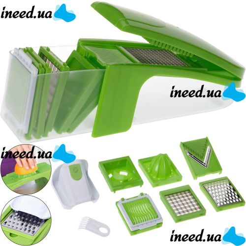 Овощерезка Kitchen Genius Китчен Джениус 10 в 1, быстрая нарезка овощей, Оригинал, original