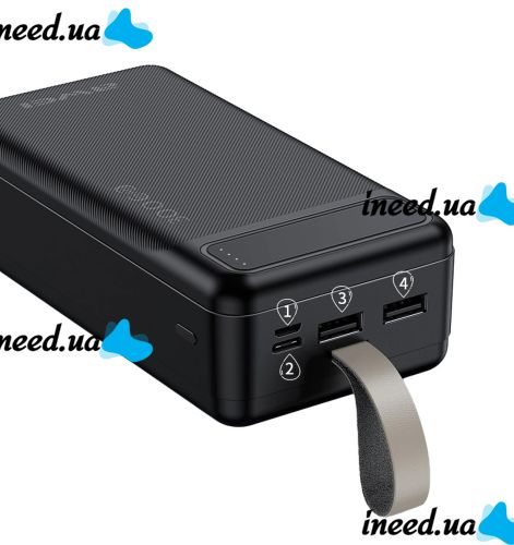 Portable Charger Power Bank Awei P7K 30000 mAh Power Bank, Portable External Battery Battery with Indicator and Cable for Phone