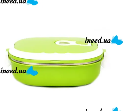Двойной термо ланч бокс из нержавеющей стали Luch box Two Layers LB-2180 на 2 секции, Ланч-бокс контейнер на 2 отделения по 800 мл, Судочек Lunchbox