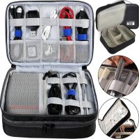 Дорожная сумка органайзер Travel Digital Bag для хранения кабелей, зарядок повербанка, Многофункциональный бокс для цифровых аксессуаров Черный