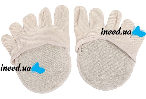 Носки от мозолей и натоптышей Five Finger Invisible Socks LY-398 силиконовые противоскользящие подушки полуноски, накладки от натирания для стопы