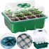 Mini greenhouse tray Starter Germination Kit for growing seedlings for 12 cells with humidity control, Greenhouse for seed plants with stand
