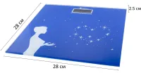 Електронні підлогові ваги Domotec MS-1604 до 180 Кг, Квадратні скляні ваги з Led дисплеєм для зважування Домотек до 180кг Сині