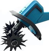 Makita HA-1039 cordless hand cultivator for loosening and weeding the vegetable garden, Cordless electric cultivator with 2 batteries for garden Blue