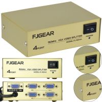 Сплиттер VGA KV-FJ1504A Splitter, Коммутатор 150MHz 4 Port Четыре порта с адаптером разветвитель VGA