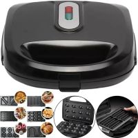 Электрическая сэндвичница, бутербродница Sandwich Maker Opera OP-909 2500W с 6 съемными формами гриль, вафельница, орешница с антипригарным покрытием