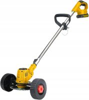 Аккумуляторная газонокосилка триммер DeWalt DCMST156N 48v с колесами для покоса травы и кустов, Беспроводная коса Деволт для стрижки газона
