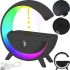 Антигравітаційний зволожувач повітря нічник Anti-Gravity Humidifier T00K8 з RGB підсвічуванням, Дифузор 350мл з крапельним ефектом від USB Чорний